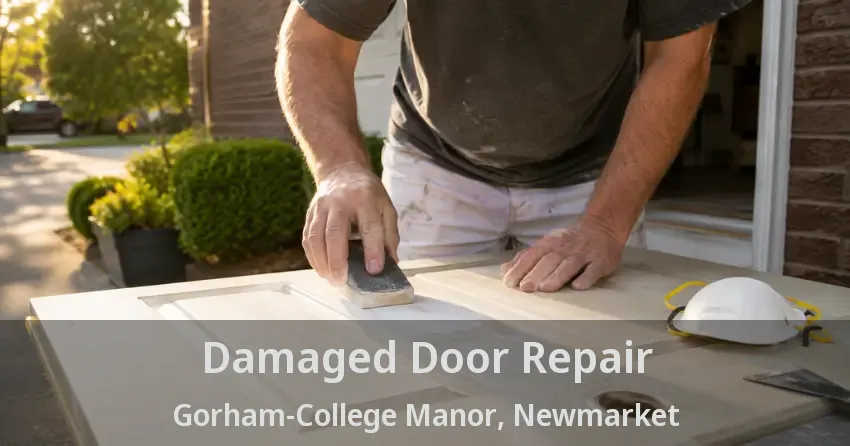Damaged Door Repair Gorham-College Manor, Newmarket - ON