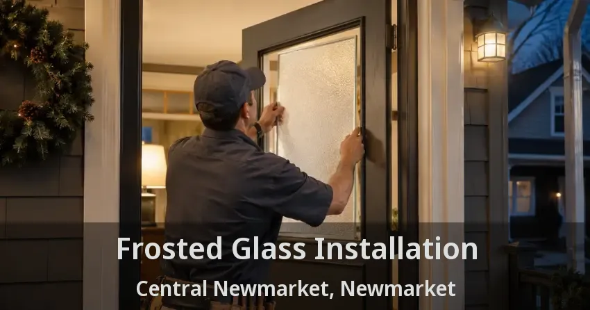 Frosted Glass Installation Central Newmarket, Newmarket - ON