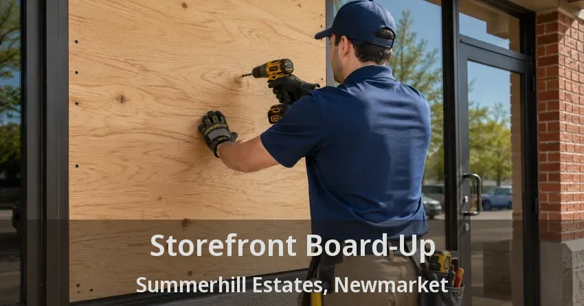 Storefront Board-Up Summerhill Estates, Newmarket - ON