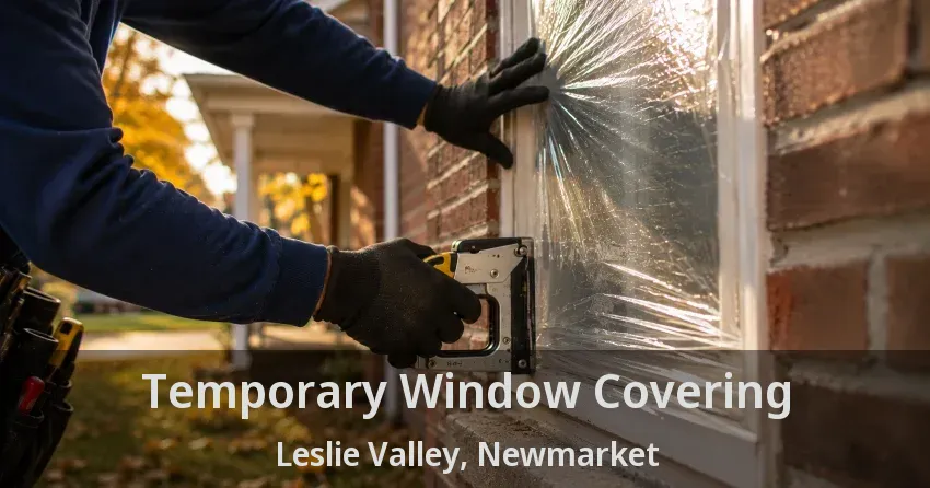 Temporary Window Covering Leslie Valley, Newmarket - ON