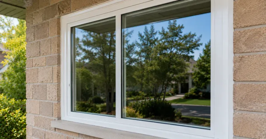 technician installing new insulated glass unit in window frame in Newmarket