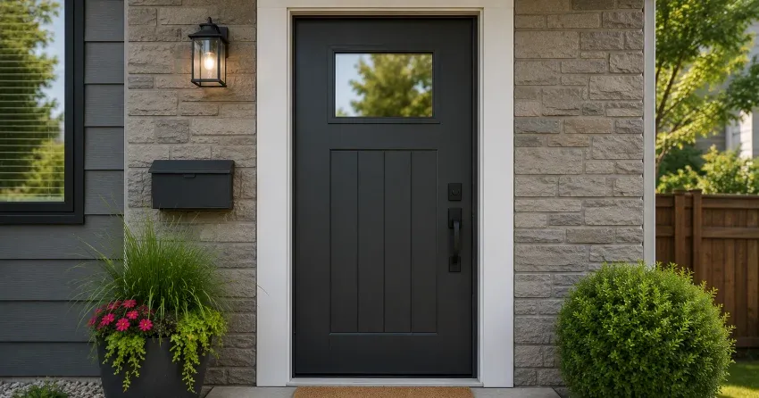 emergency door replacement Newmarket installation in progress