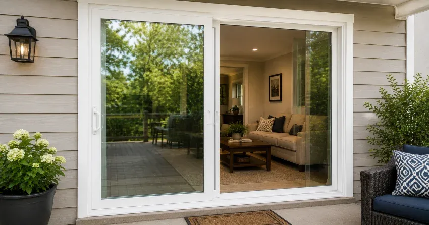new patio door replacement installed in Newmarket home