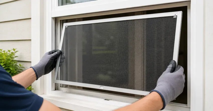 technician repairing a window sash and balance system in Summerhill Estates, Newmarket